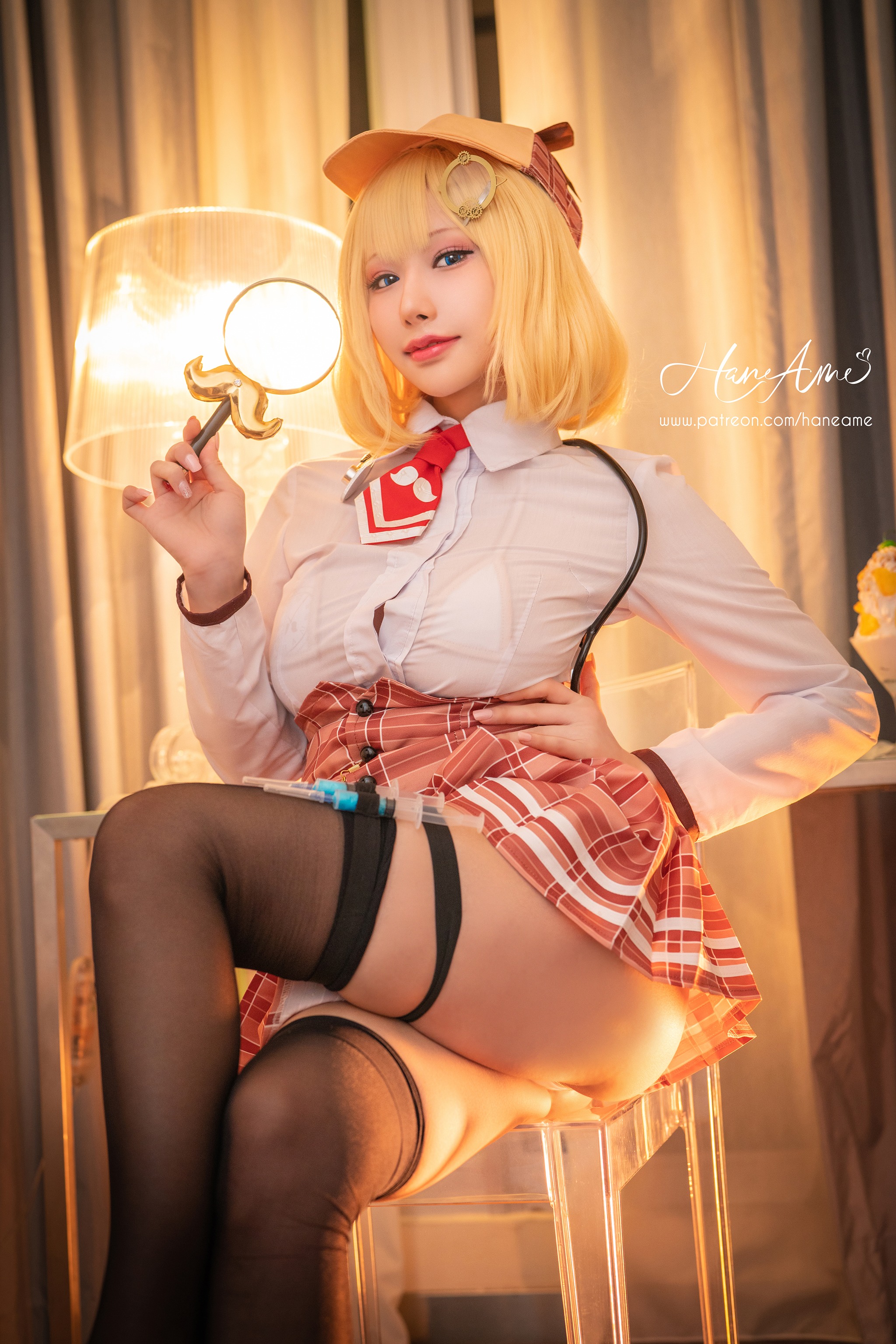 图片[1]-雨波_HaneAme – NO.180 Hololive Amelia Waston Unifrom制服[20P]-XikXak